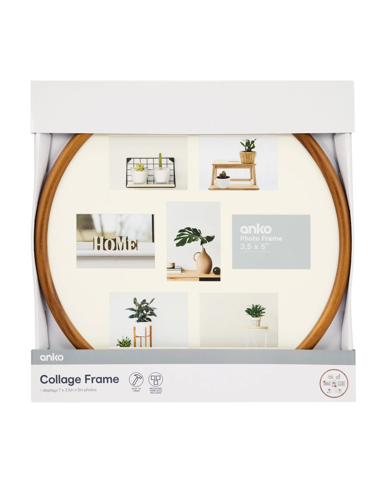 Anko Collage Photo Frame - 3.5in. x 5in. - Natural 5 of 6