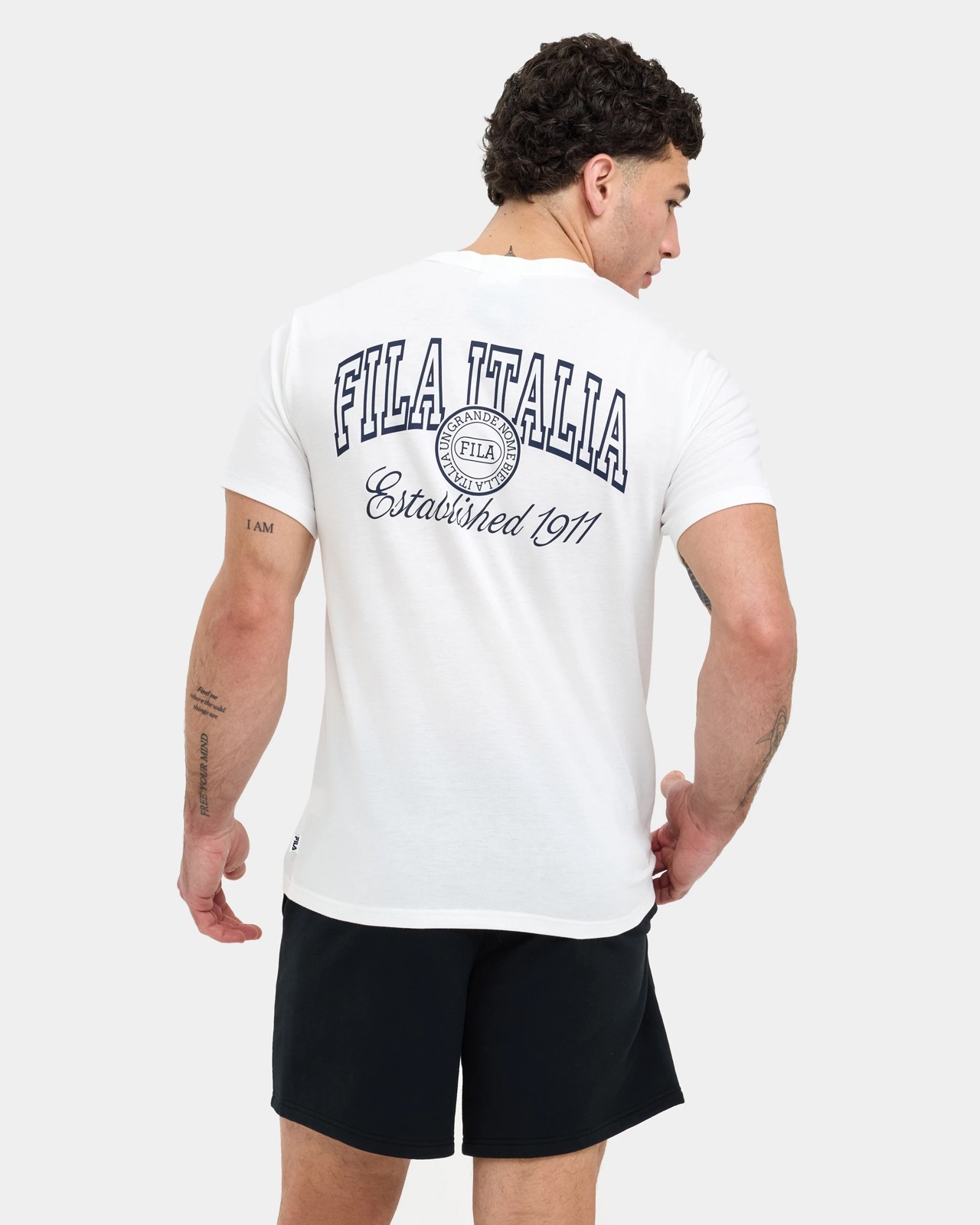 Fila Carlo Graphic T-Shirt - Washed White 3 of 5