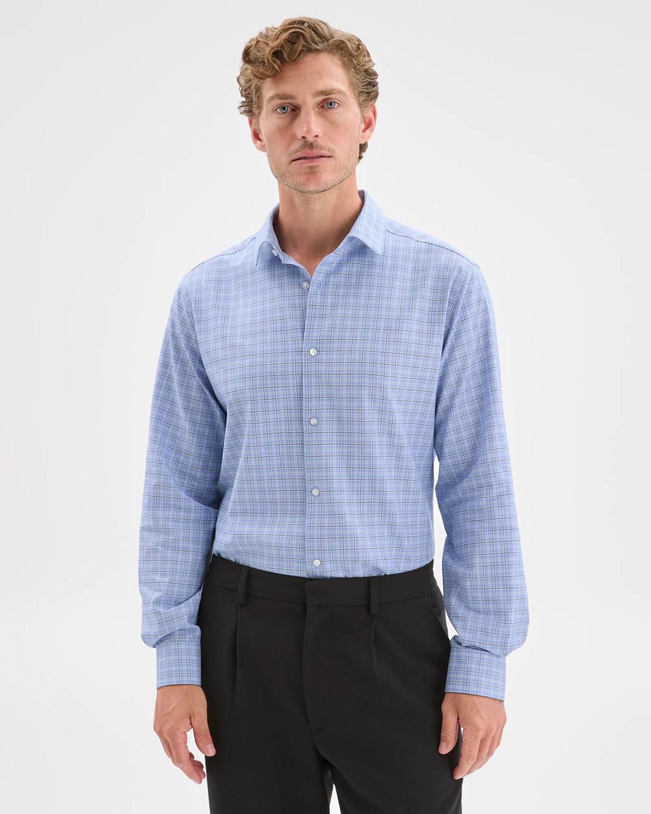 Preview Australian Cotton Tile Check Business Shirt 4 of 5