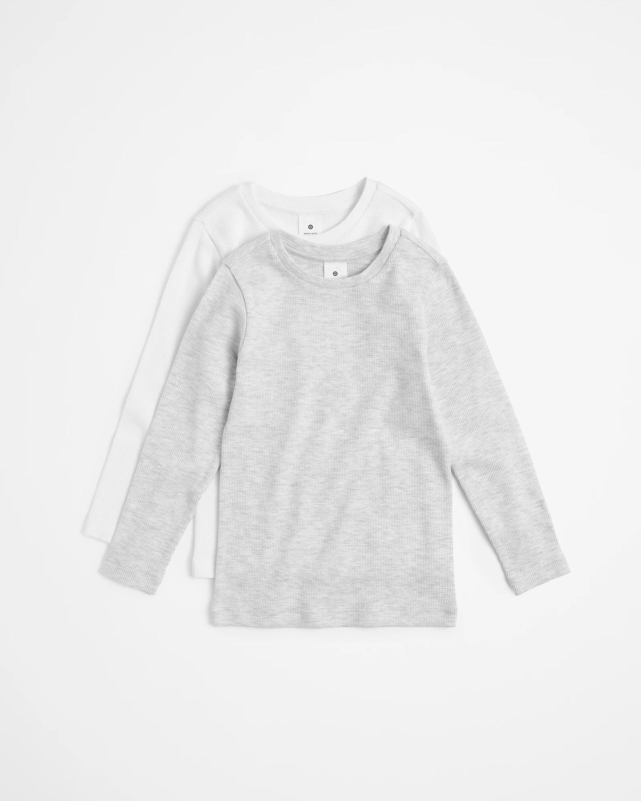 Girls Organic Cotton Thermal Long Sleeve Tops 2 Pack | Target Australia