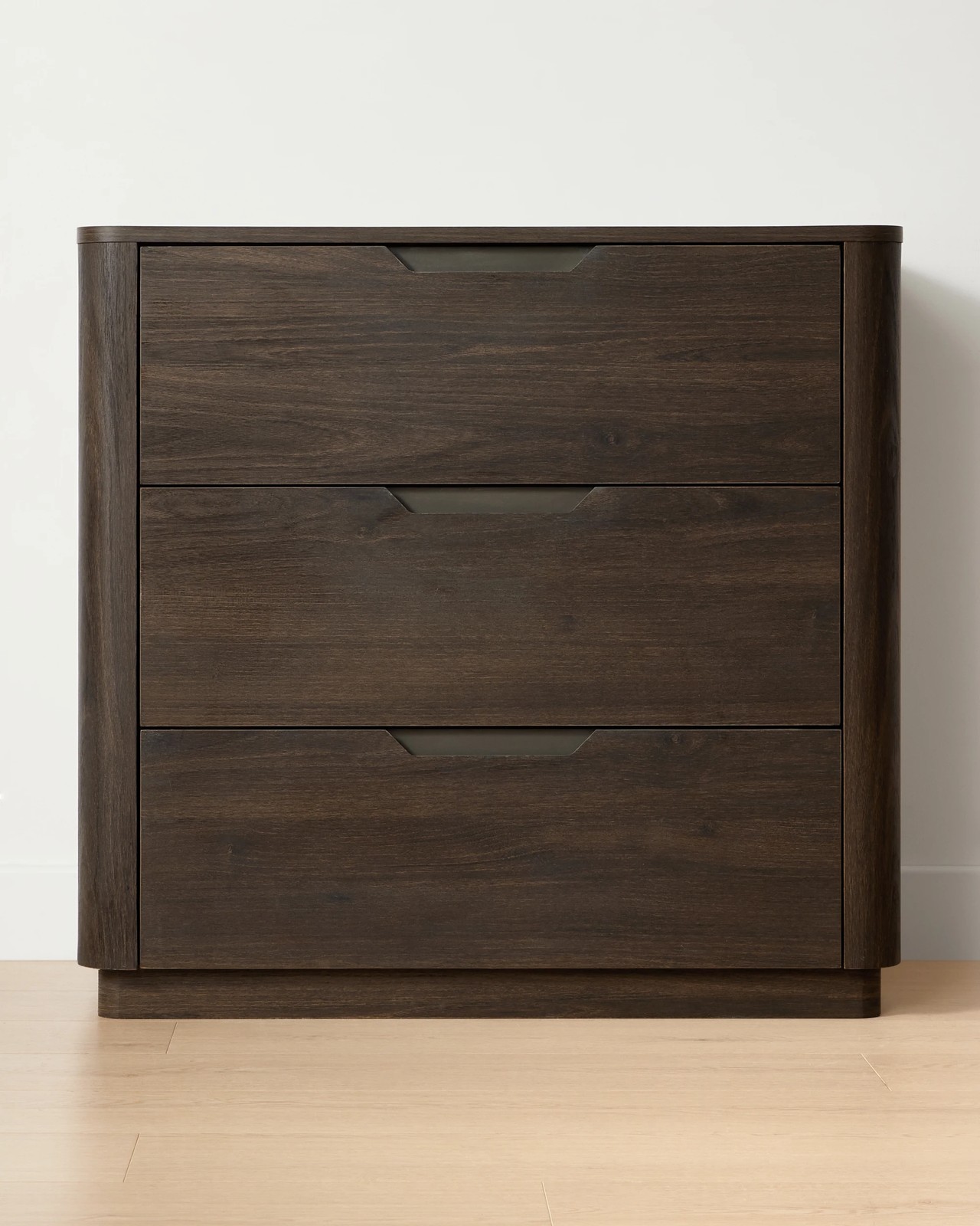 Anko Miles 3 Drawer Chest. - Walnut 3 of 6