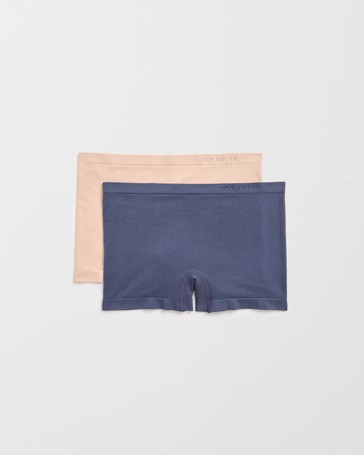 Lily Loves 2 Pack Seamfree Embossed Boyleg Briefs
