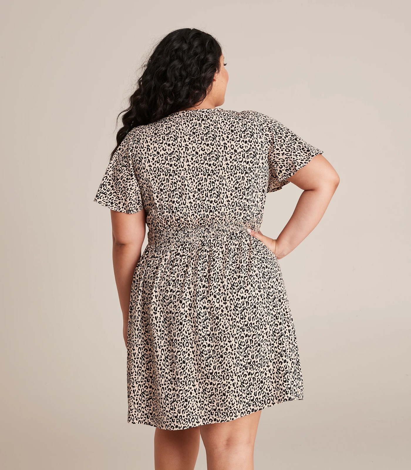 Curve Flutter Sleeve Mini Dress 5 of 6