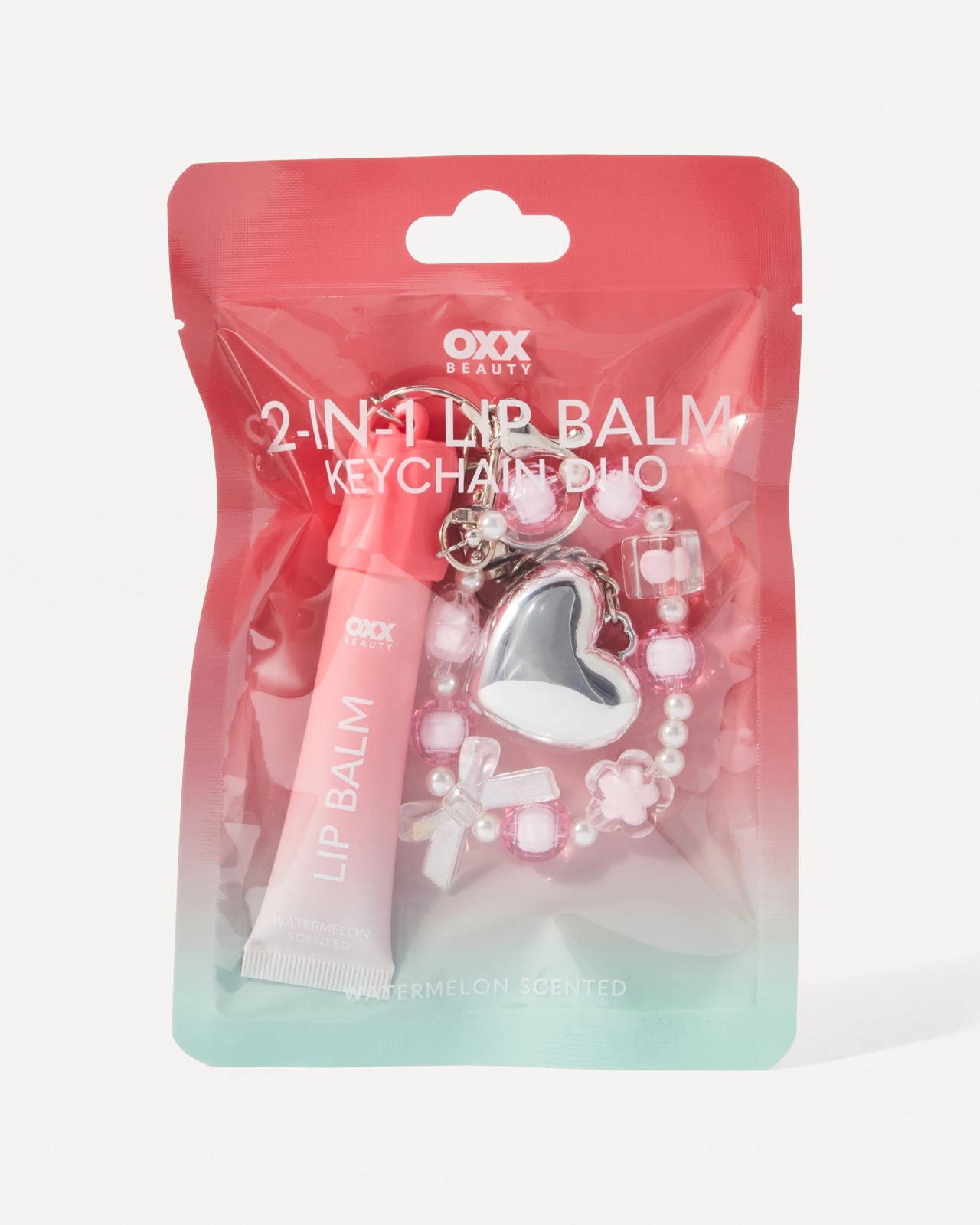 OXX Beauty 2 in 1 Lip Balm and Keychain Duo -  Water Melon Scented 5 of 6