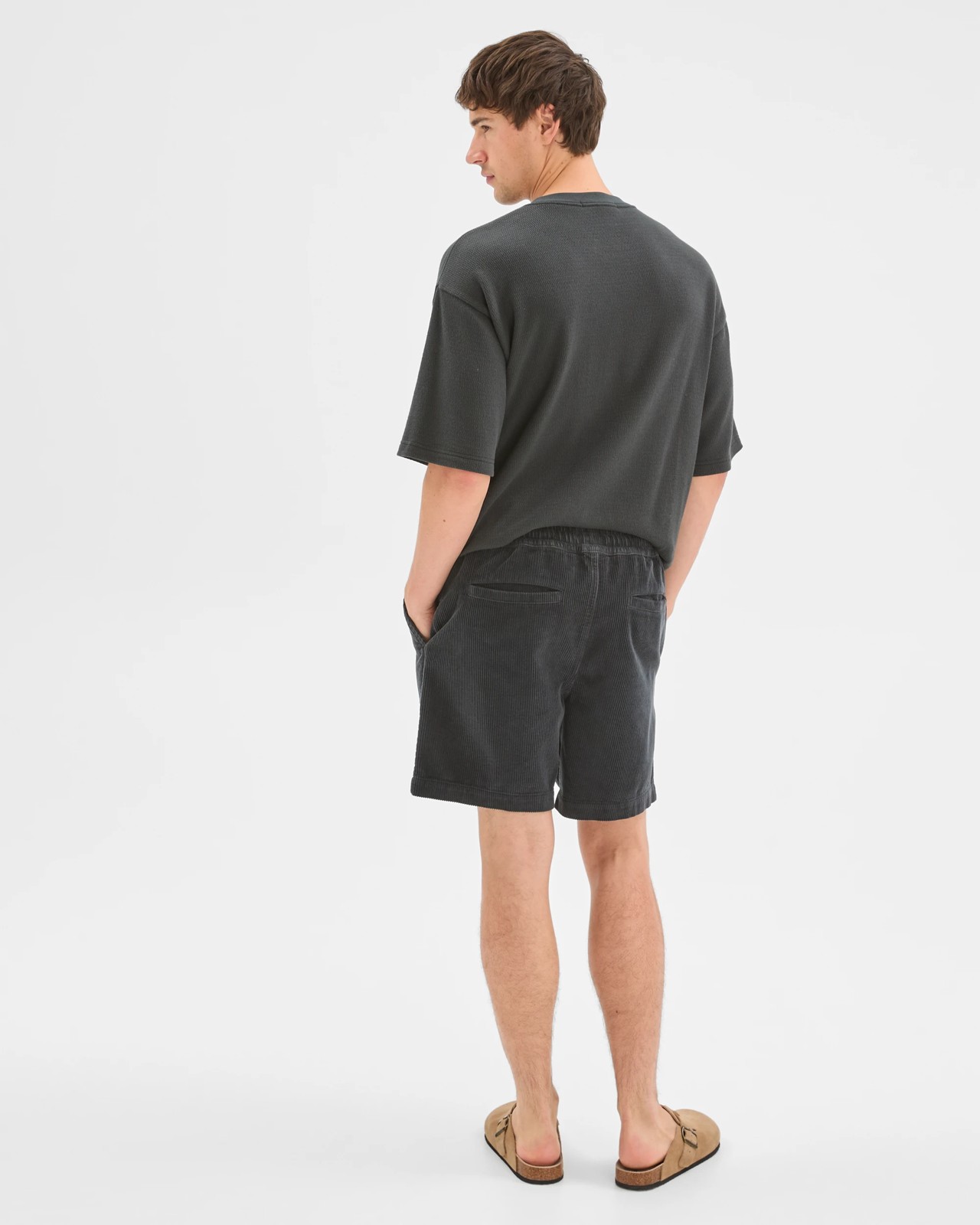Commons Corduroy Shorts - Washed Black 6 of 6