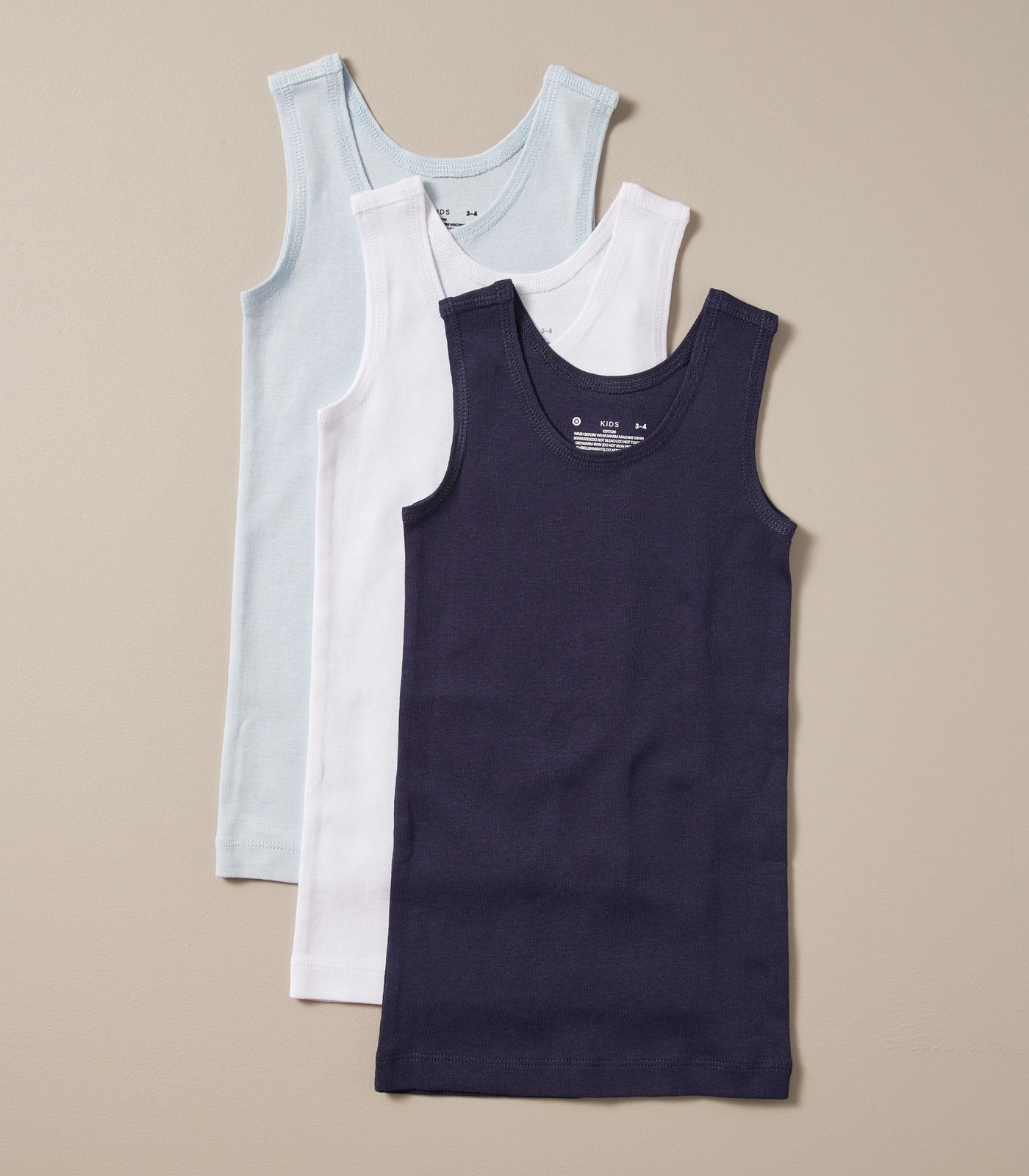 3 Pack Organic Cotton Vests