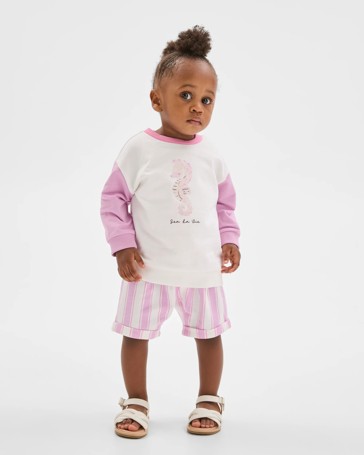 Organic Cotton Jumper and Shorts Set