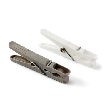48 Pack Pegs,White and Grey - Anko