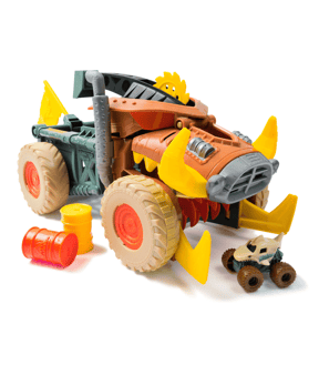 Monster Jam Mini Jam Megalodon Mad Hog Chomper and Monster Truck