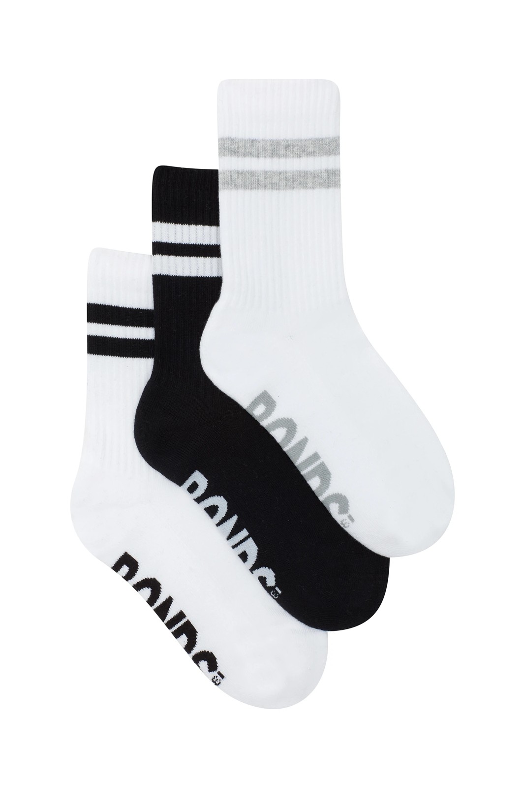 Bonds 3 Pack Cushioned Stripe Crew Socks  2 of 3
