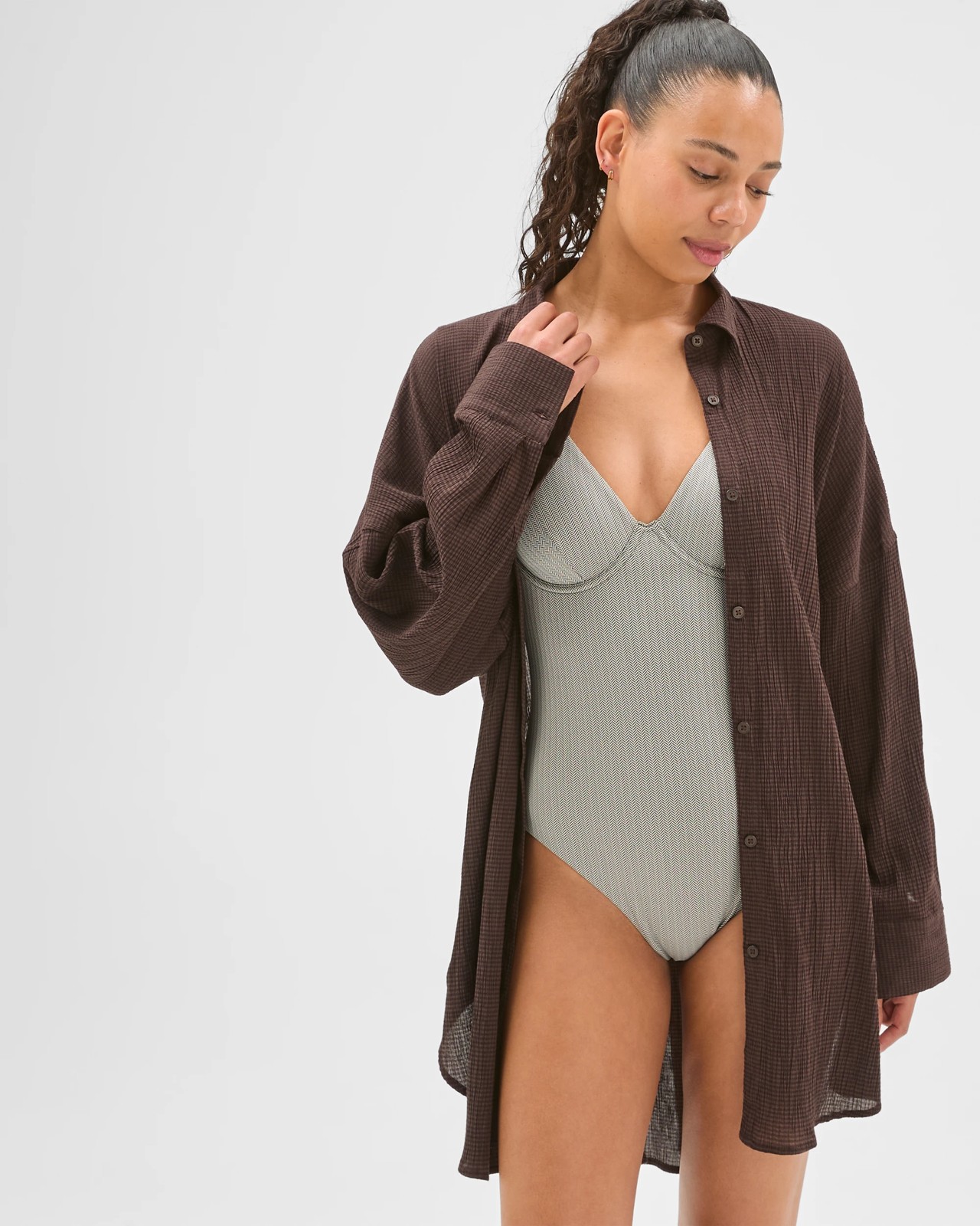 Resort Swim Maxi Shirt - Tamari 2 of 5