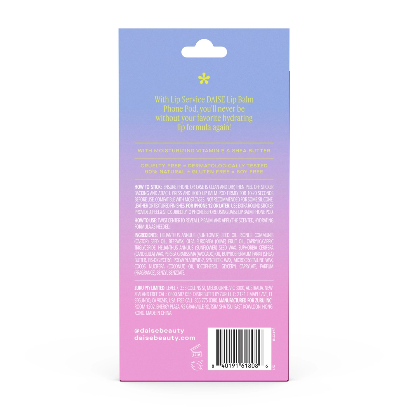 DAISE Lip Service Lip Balm Phone Pod 1.7g - Watermelon Crush 2 of 6