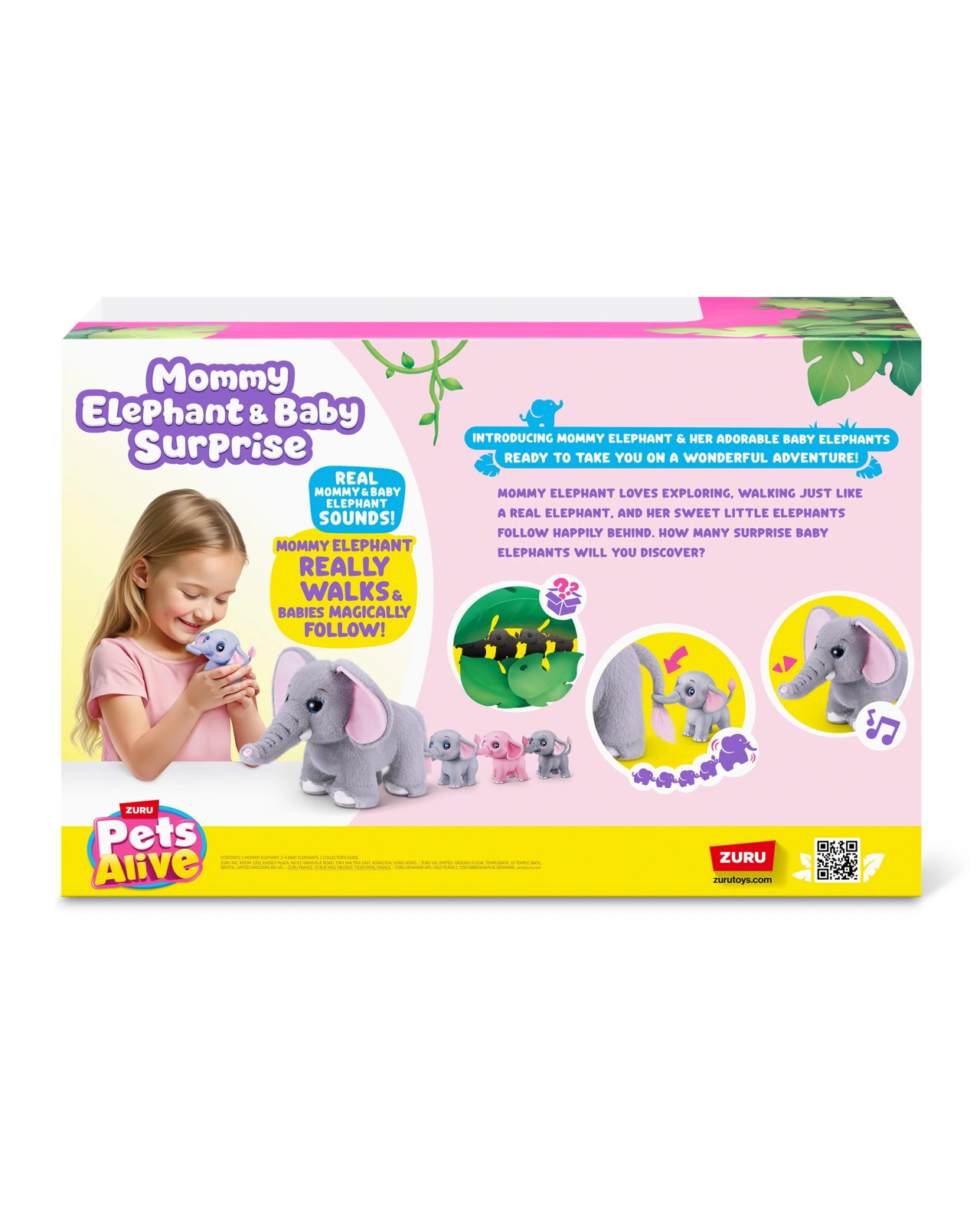 Zuru Pets Alive Mommy Elephant & Baby Surprise 3 of 3