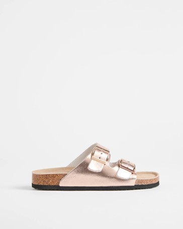 Womens Genuine Leather Moulded Cork Sandal