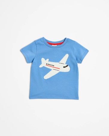 Baby Organic Cotton Placement Boucle Print T-shirt