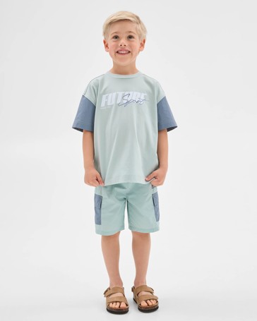 Australian Cotton and Nylon Blend Oversized T-shirt