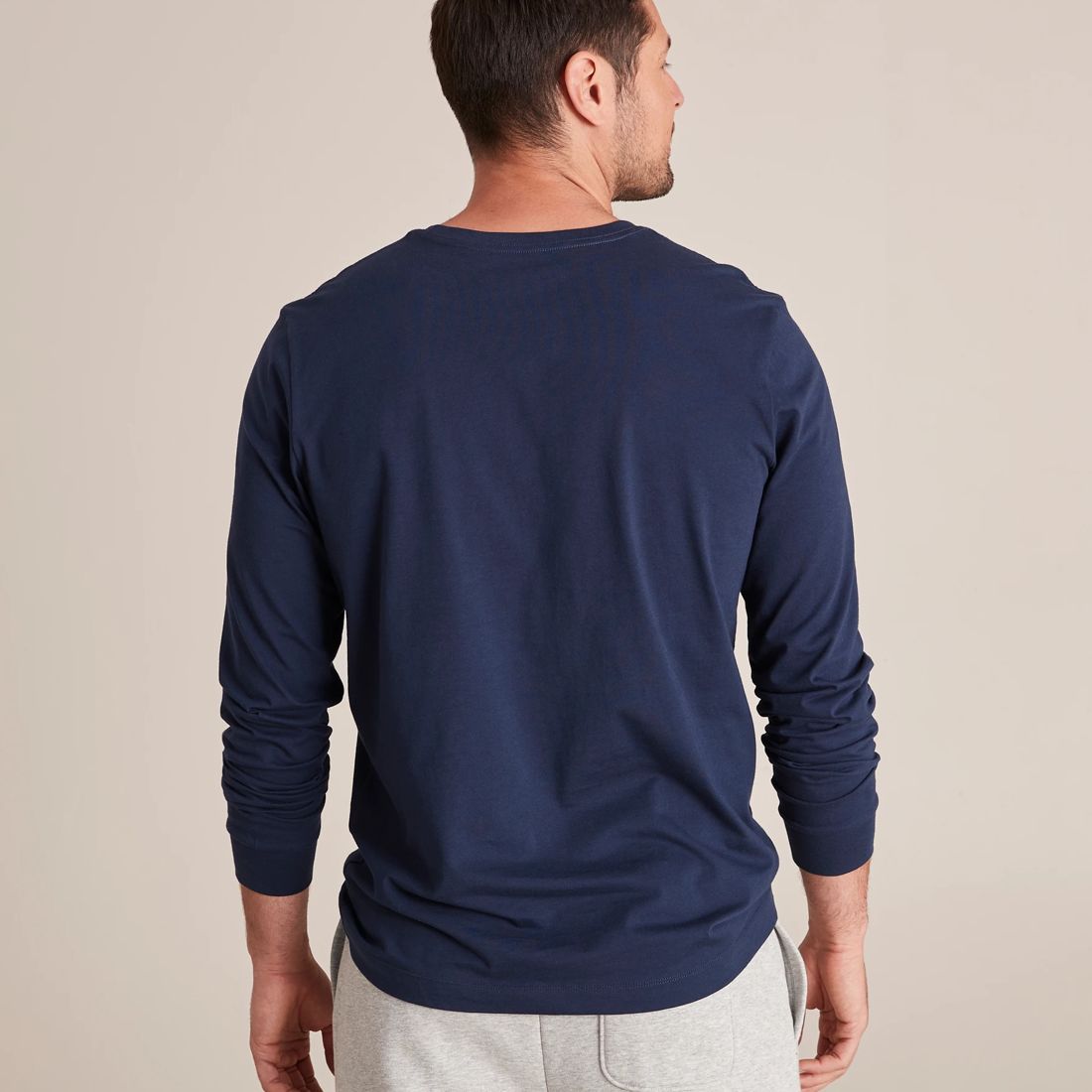 Organic Cotton Long Sleeve TShirt Navy Blue Target Australia