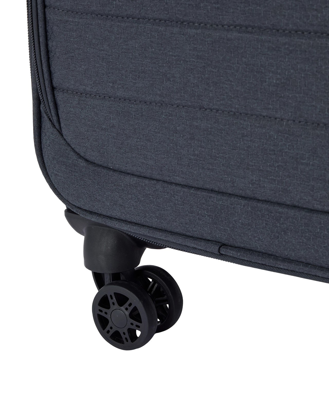 Anko 49.5cm 8 Wheels Lightweight Quilted Soft Case- Charcoal 5 of 6