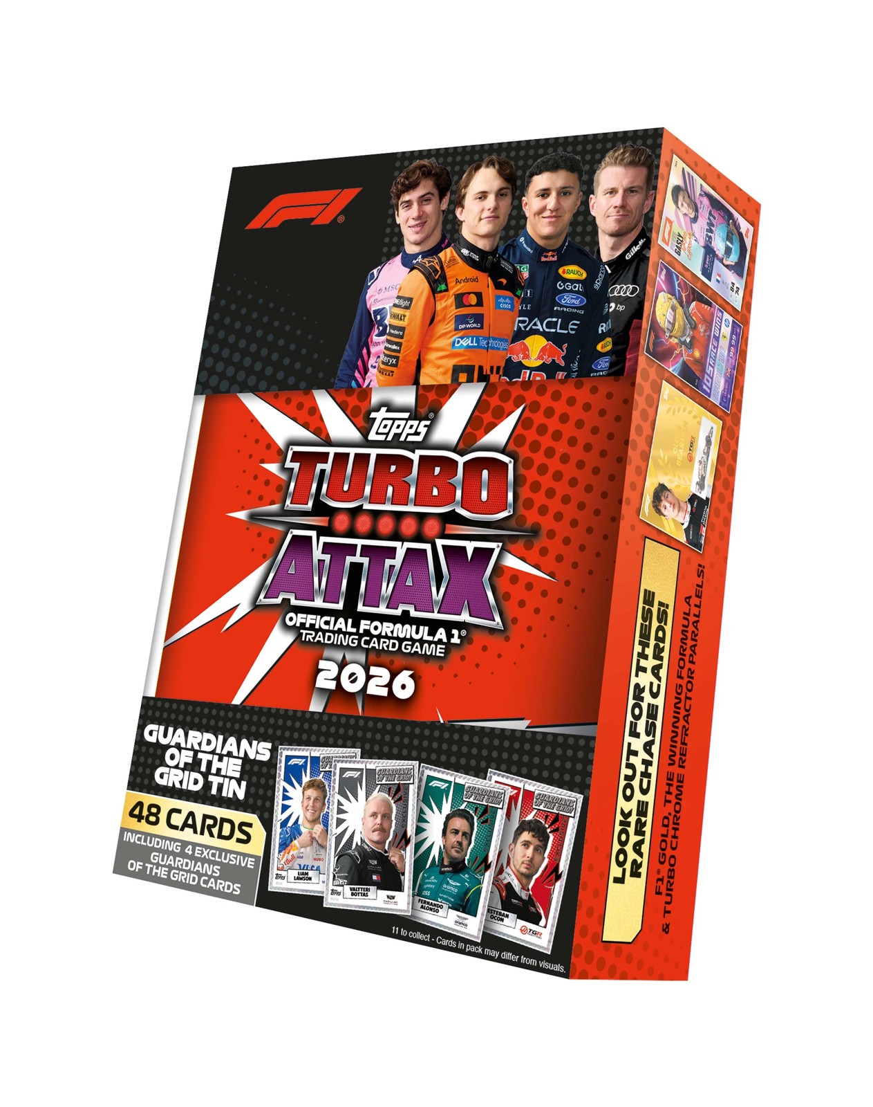 Topps Formula 1® Turbo Attax 2026 Trading Card Game Mega Tin - Assorted 2 of 6