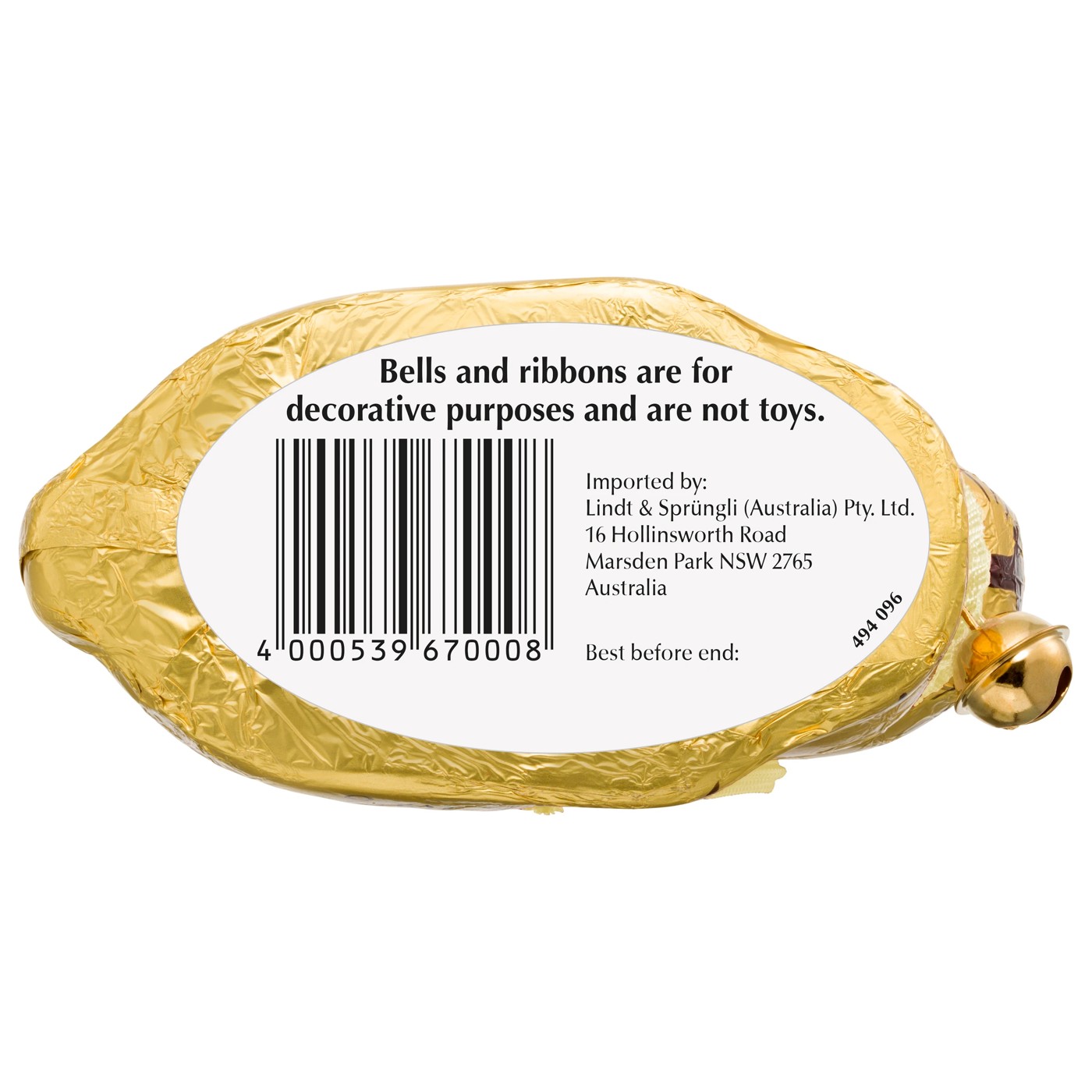 Lindt White Chocolate Gold Bunny 100g 3 of 6