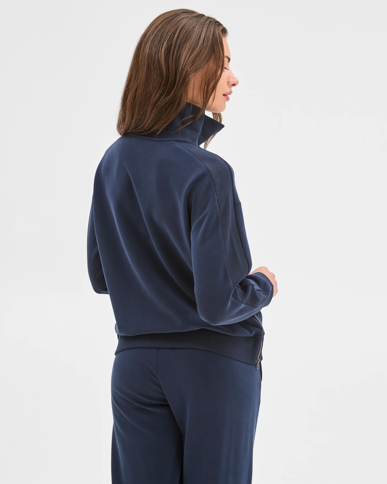 Petites Active Studio Lounge Half Zip Knit Jumper 5 of 5