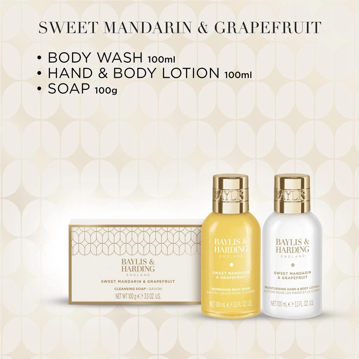 Baylis & Harding Signature Collection Bath and Body Trio - Sweet Mandarin and Grapefruit 3 of 4
