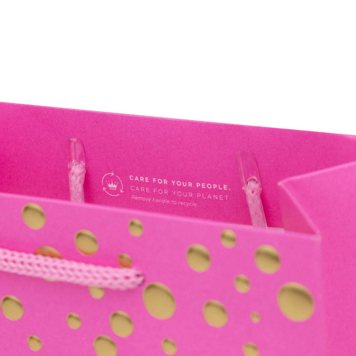 Hallmark Gift Bag - Small, Pink Dots 3 of 3