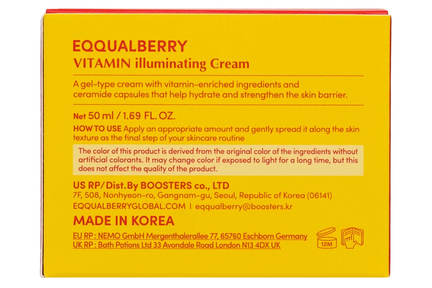 EQQUALBERRY Vitamin Cream 50ml 3 of 4