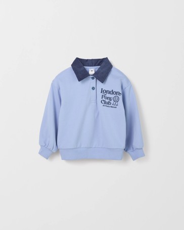 Australian Cotton Fashion Collared Cord Sweatshirt