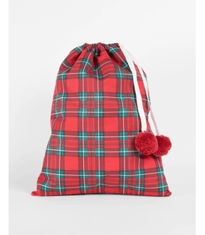 Kids Christmas Tartan Sack