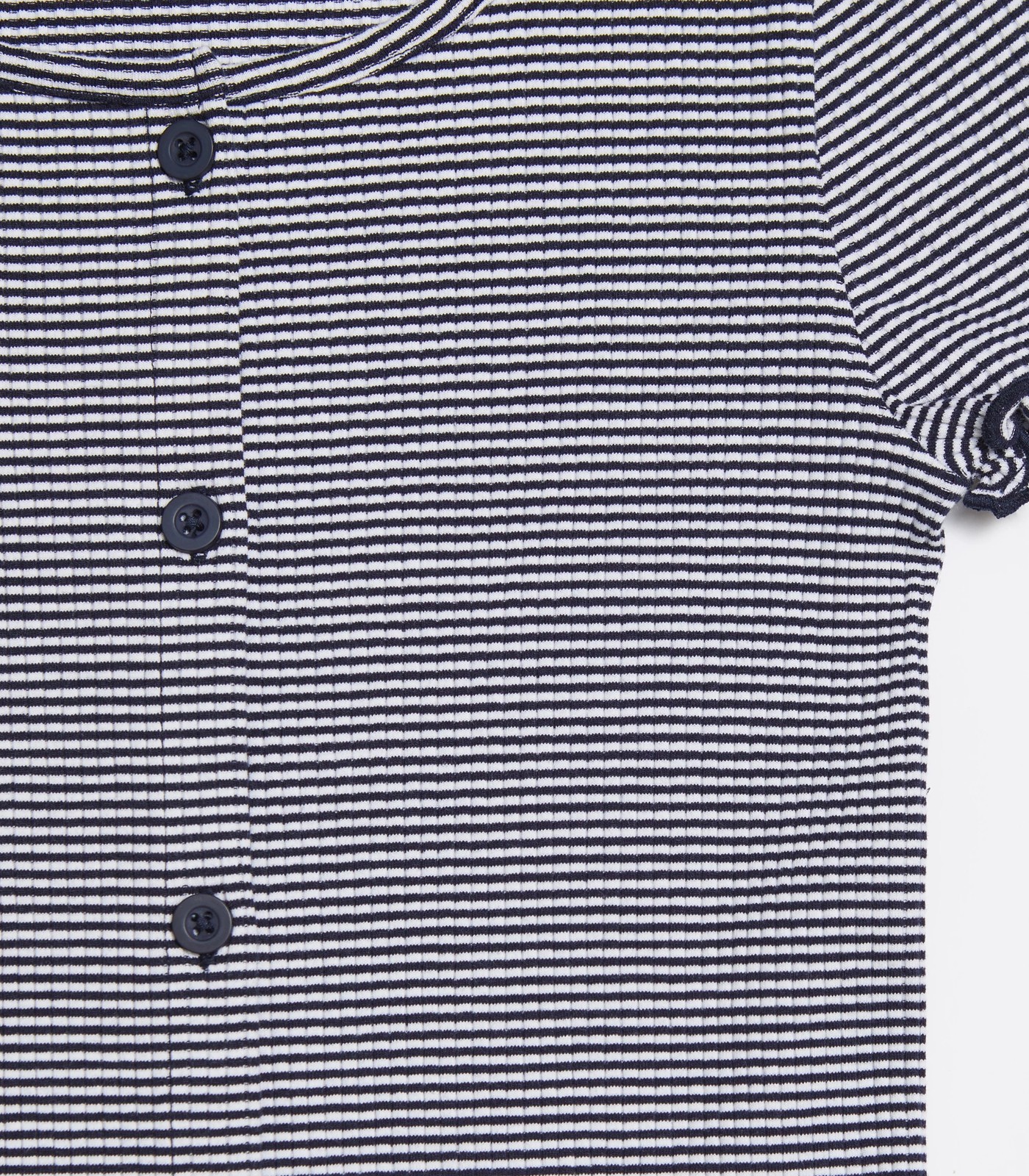 Buttoned Stripe Rib T-shirt | Target Australia