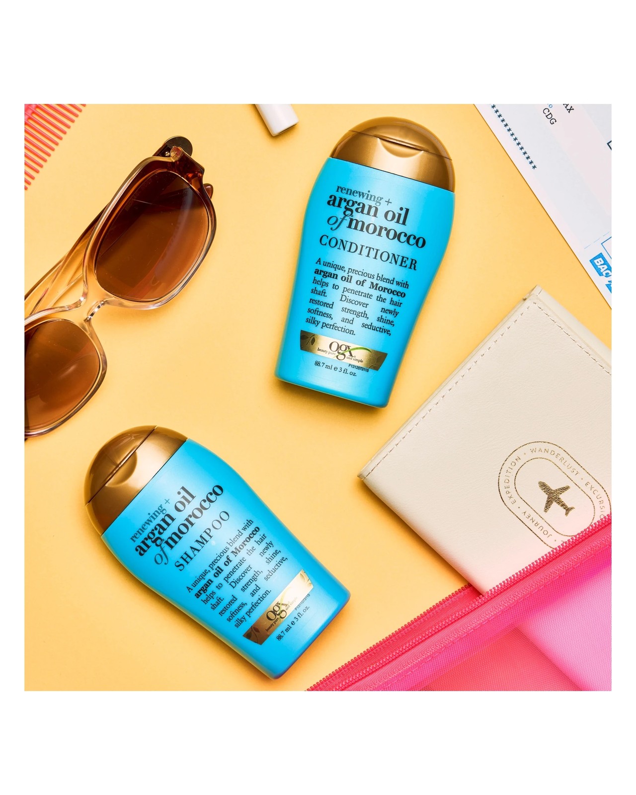 OGX Renewing + Repairing & Shine Argan Oil Of Morocco Shampoo For Dry & Damaged Hair 88.7ml 5 of 6