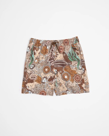 Family Matching Boys Youth Swim Boardshorts - Cungelella Art