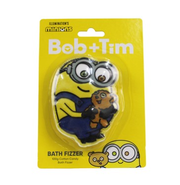 Illumination's Minions Bob & Tim Bath Fizzer 100g - Cotton Candy