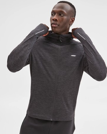 Active Panelled Zip Through Hoodie