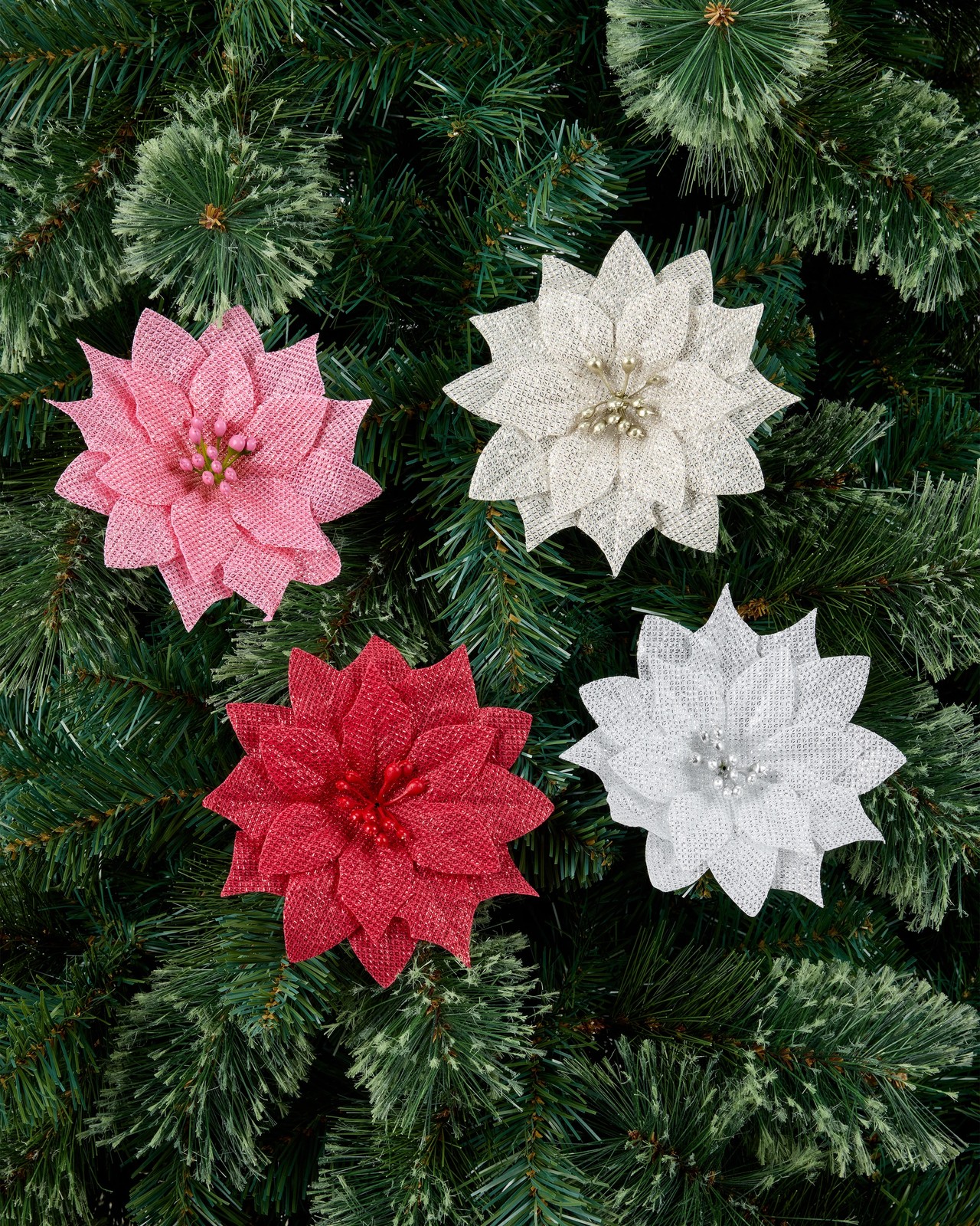 Anko 2 Pack Poinsettia Clips - Assorted 4 of 5