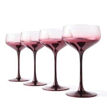 Anko 4 Fig Coupe Cocktail Glasses