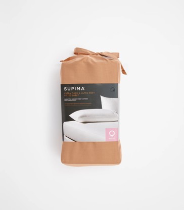 Supima 400 Thread Count Cotton Fitted Sheet