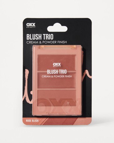 OXX Beauty Finish Blush Trio - Nude Blush