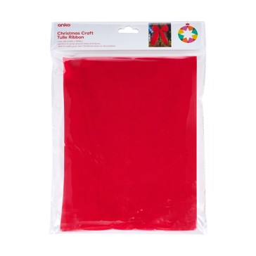 Christmas Craft Tulle Ribbon - Anko