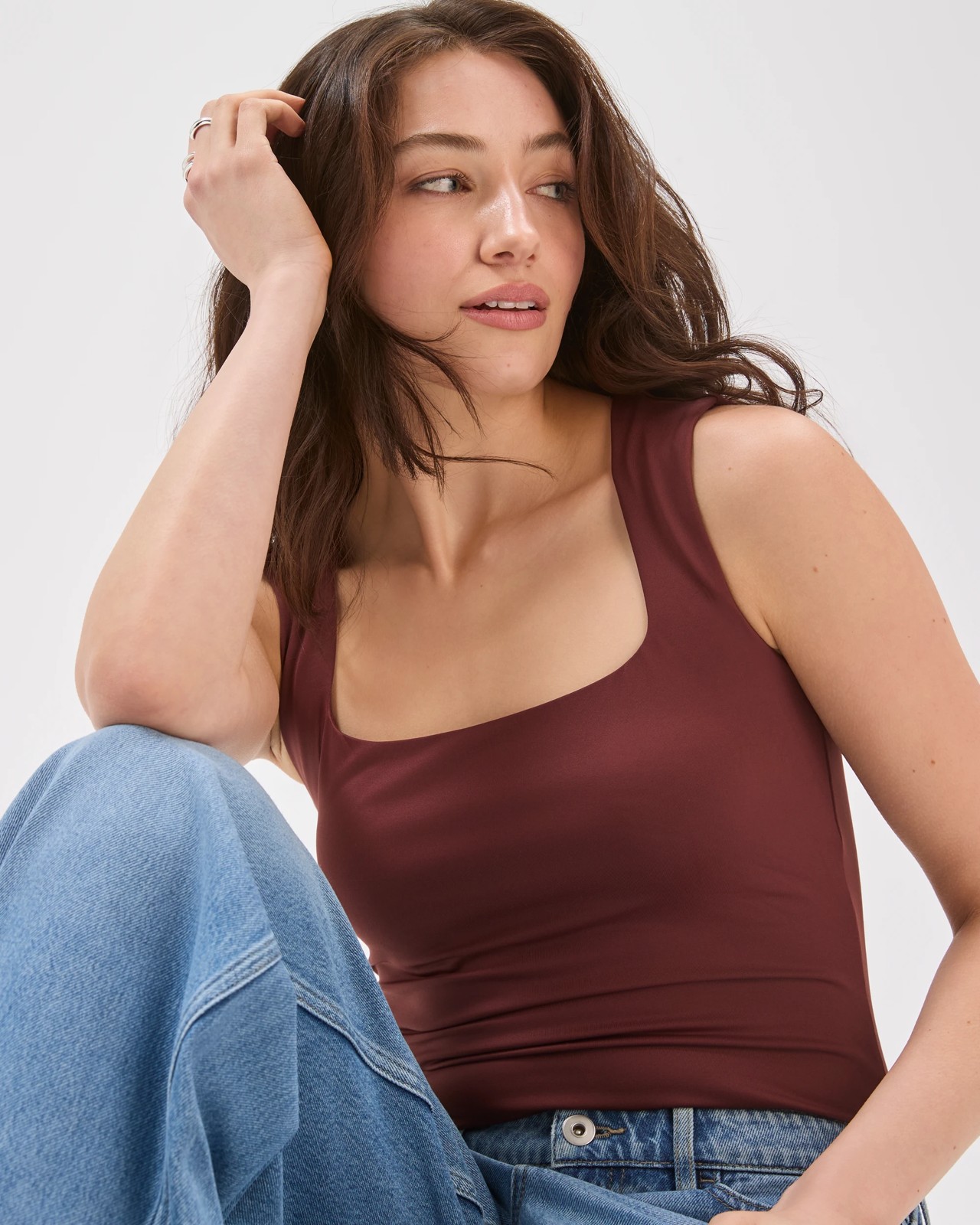 Lily Loves Curved Bodysuit - Chocolate Burgundy 3 of 6