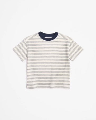 Australian Cotton Blend Waffle Stripe T-shirt