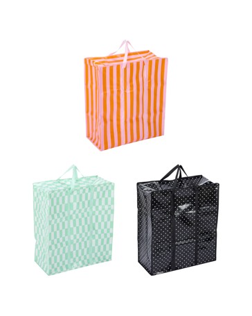 Jumbo PP Shopping Bag, Assorted - Anko