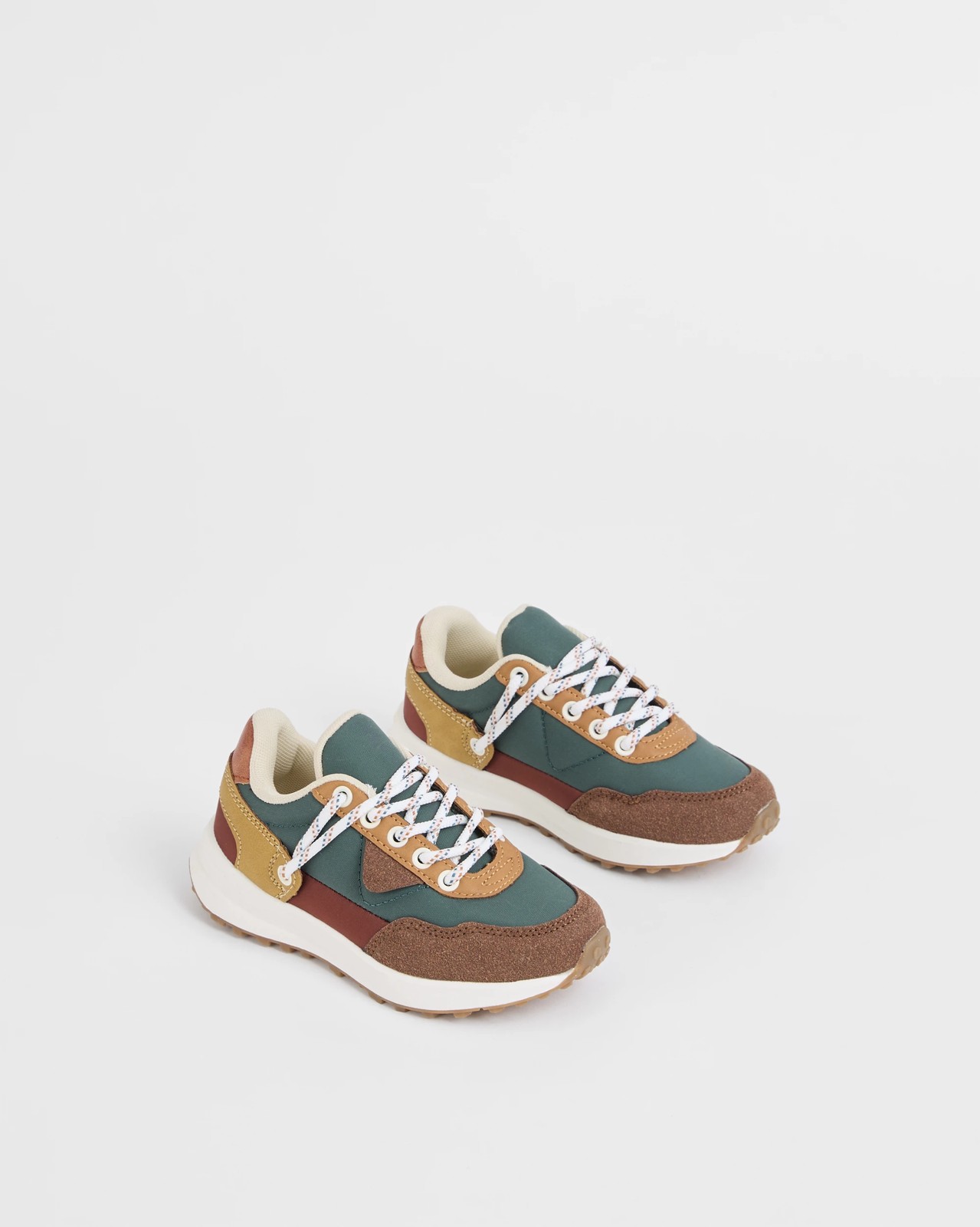 Hiker Colour Block Sneakers - Brown 2 of 3