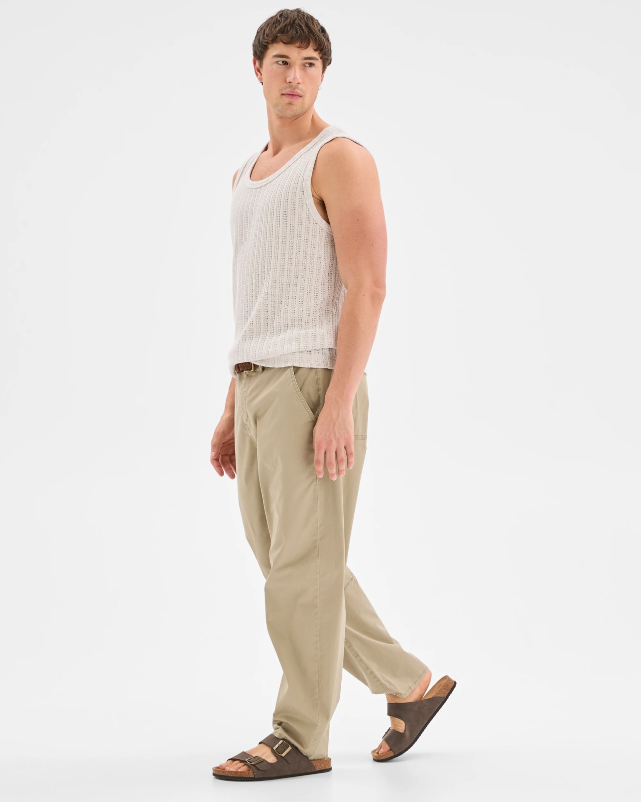 Commons Australian Cotton Barrel Leg Pants - Safari Sand 2 of 6