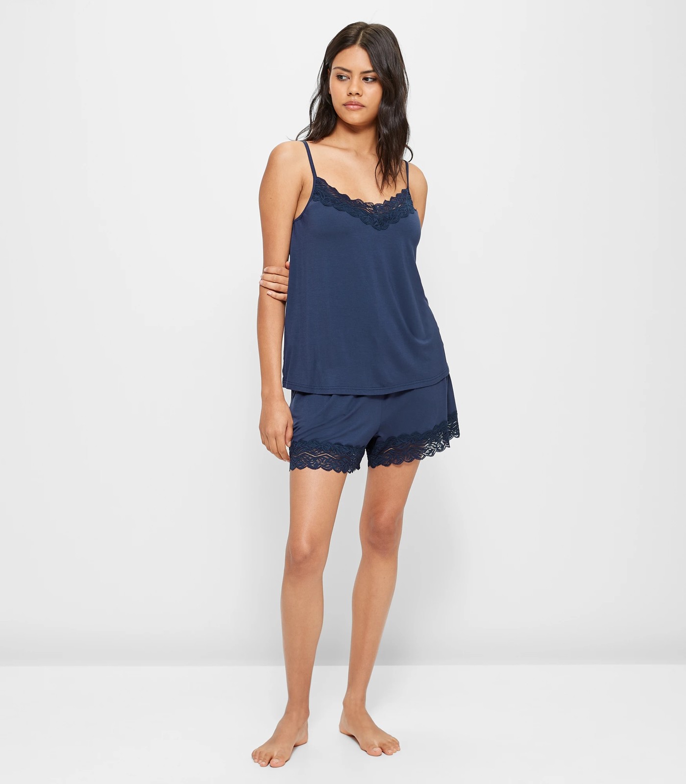 Limited Edition Endearing Lace Sleep Cami Navy - Soma