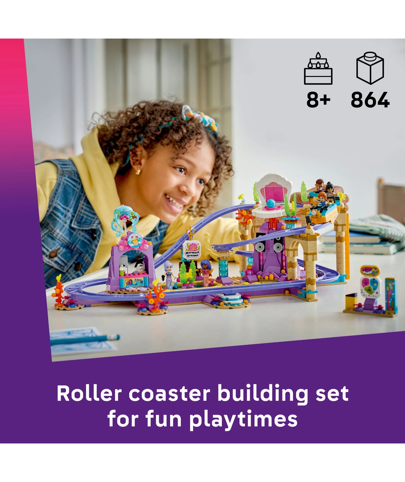 LEGO® Friends Mermaid Roller Coaster Ride 42703 2 of 6
