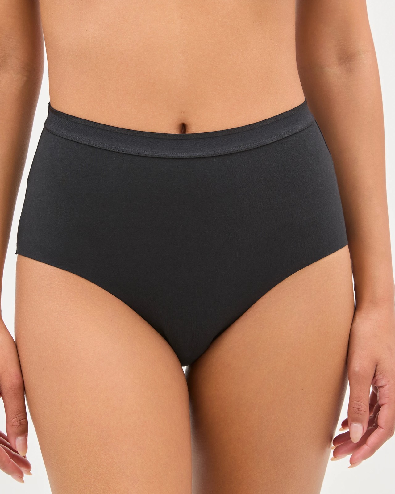 Australian Cotton Blend 2 Pack Luna Lace Light Shaping Full Briefs - Black 2 of 4