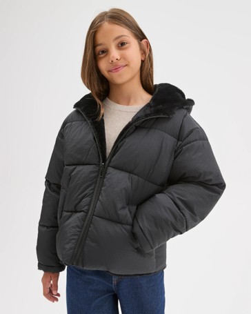Reversible Hooded Puffer Jacket
