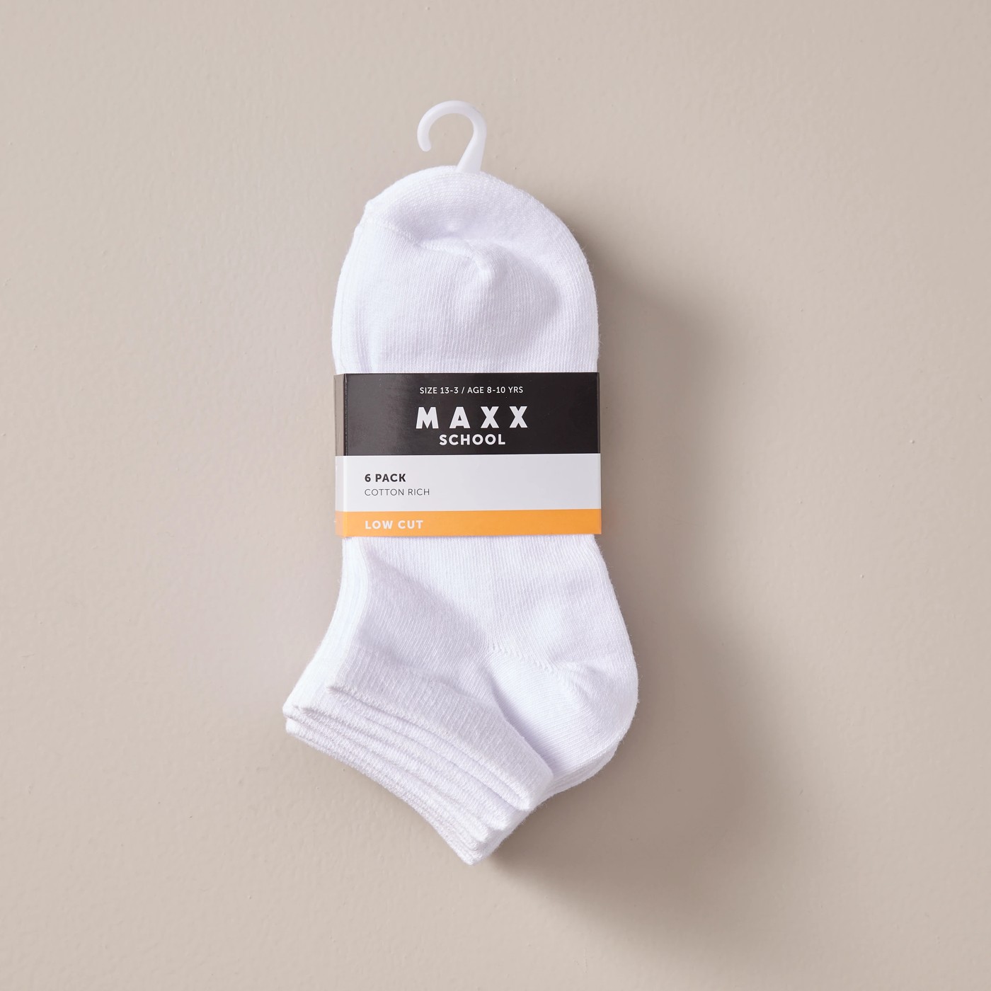 6 Pack Maxx Low Cut School Socks 3 of 3